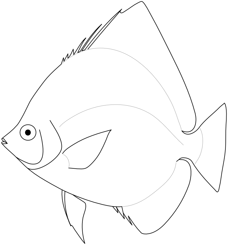 Ilustrace zástupce rodu Parachaetodon